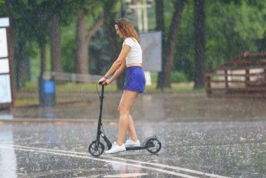 can you ride electric scooters in the rain