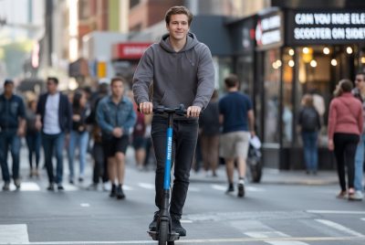 can you ride electric scooter on sidewalks