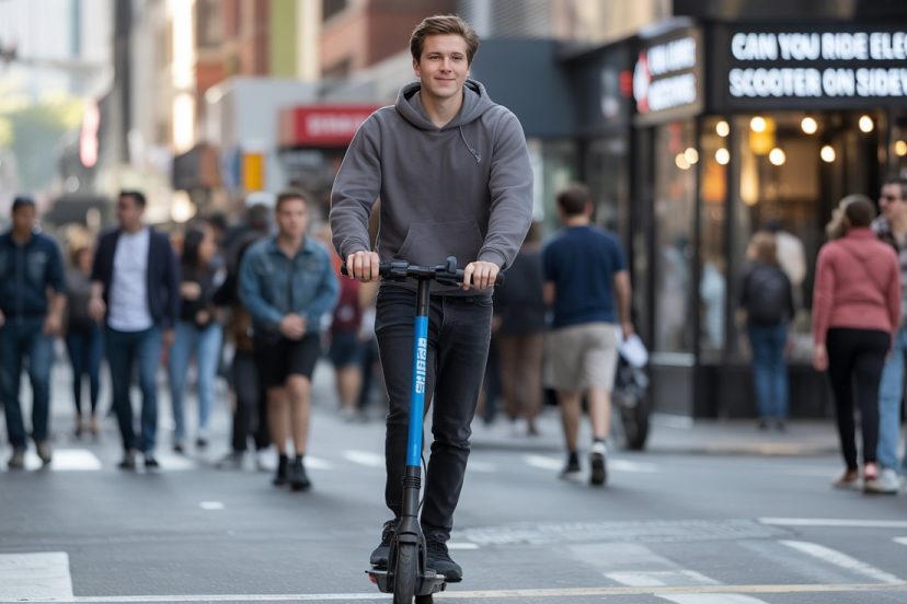 can you ride electric scooter on sidewalks
